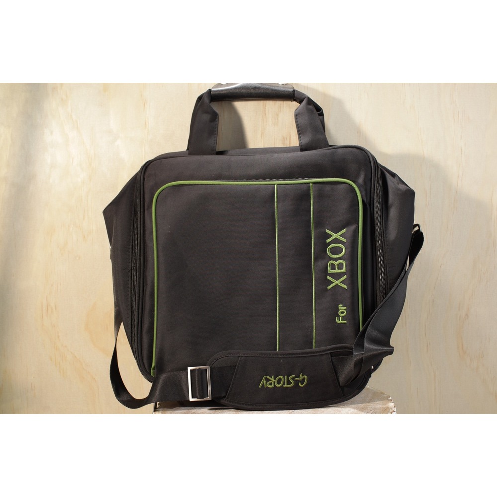 G-STORY Xbox Travel Case Black Green Padded Shoulder Bag Console Storage